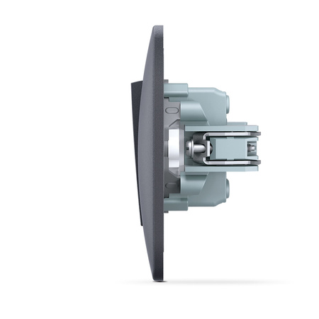 1-pólový spínač 10A Povrchová montáž čierna BINERA VIDEX