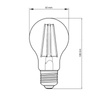 LED žiarovka E27 A60 9W = 75W 1055lm 2700K teplá biela Filament Stmievateľná TOSHIBA