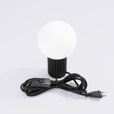 Stolná stolová lampa G9 Round Black Modern Matte Halo Sollux