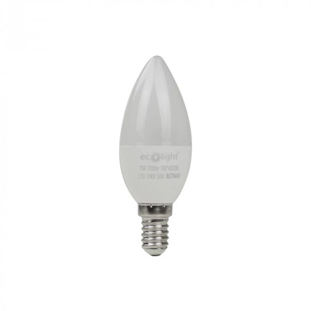 LED žiarovka B37 E14 7W 630lm 4000K neutrálna biela Ecolight