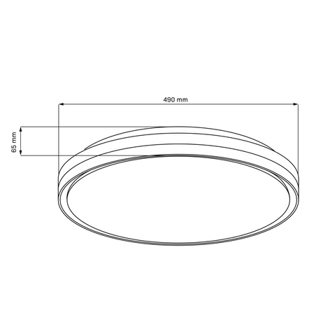 Stropné svietidlo LED Plafond 72W 8000lm CCT 120° biela IP44 Pilot stmievateľné Cassandra Sanico Goldlux