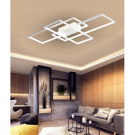 Luster Dekoratívne LED stropné svietidlo 126W 3000-6500 CCT Stmievateľné diaľkové ovládanie biele Galaxis Hydra Masterled