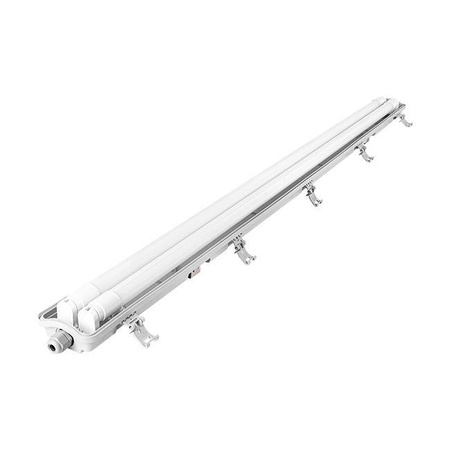 Ohňovzdorné svietidlo 120cm 2xT8 G13 IP65 + LED žiarivky 18W 6500K Cold Masterled