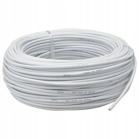 Kábel OWY H05VV-F 300/500V 2x2,5 mm biely 1 m ELEKTROKÁBEL