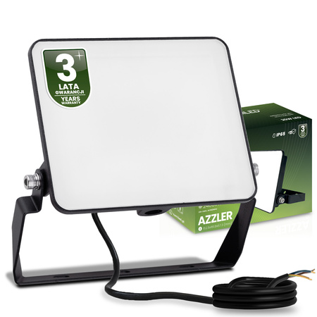 LED reflektor AZZLER 20W 2400lm 4000K IP65 Halogénová vonkajšia lampa Black LUMILED