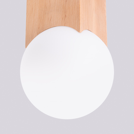 Solis Peach Puff SL.1407 Sollux G9 Stropné svietidlo pre povrchovú montáž Prírodné drevo Biela SL.1407 Sollux