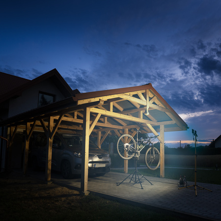 LED reflektor 2x 100W Pracovná LED lampa Stavebný statív 6500K