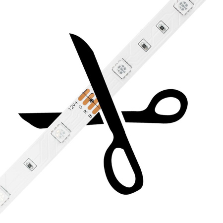 LED pás COB 12V 250W 9600LED Cold 8mm 25m