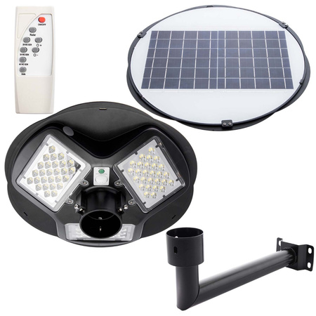 LED solárna pouličná lampa 150W IP65 mikrovlnný senzor pohybu + diaľkové ovládanie + rukoväť