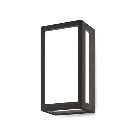 Vonkajšia nástenná lampa LED 10W 460lm 4000K neutrálna biela IP54 Black Entera Kobi