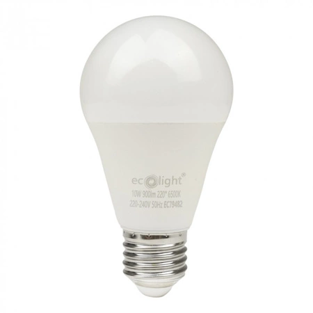 LED žiarovka A60 E27 10W 900lm 6500K studená biela Ecolight