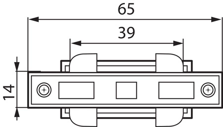Priamy spínač typu I pre prípojnice vnútorný 16A biely TEAR Kanlux