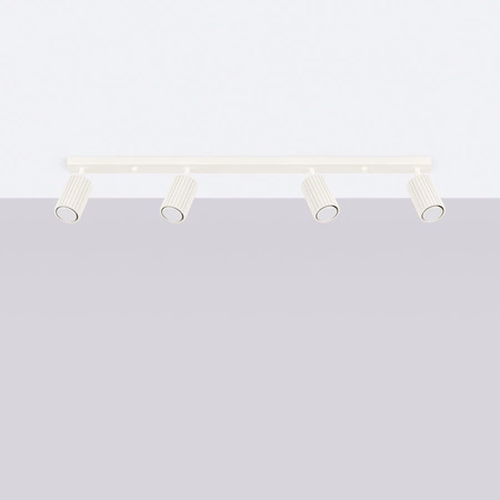 Bodové reflektorové stropné svietidlo Tuba 4x GU10 béžová Carbon Deep Space SL.1603 Sollux