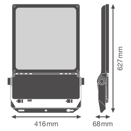 LED reflektor Vonkajšia stmievateľná lampa 250W 39000lm 4000K IP66 Biele reflektory Ledvance