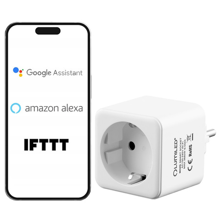 2x WiFi inteligentná zásuvka Wattmeter Timer TUYA SMART NIVO LUMILED