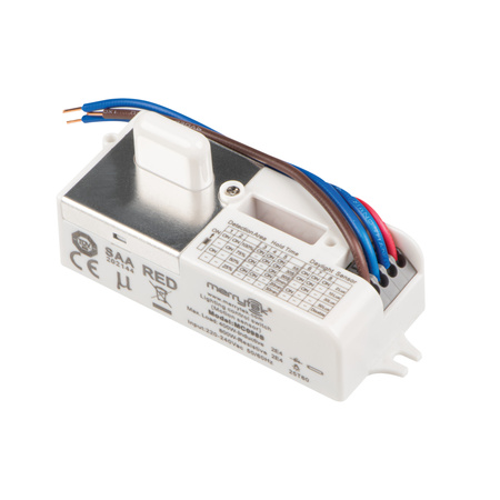 Mikrovlnný detektor pohybu 6 m Povrchová obdĺžniková biela MAH Kanlux