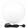 LED záhradné svietidlo poháňané okrasnou guľou E27 biela IP44 35cm Masterled
