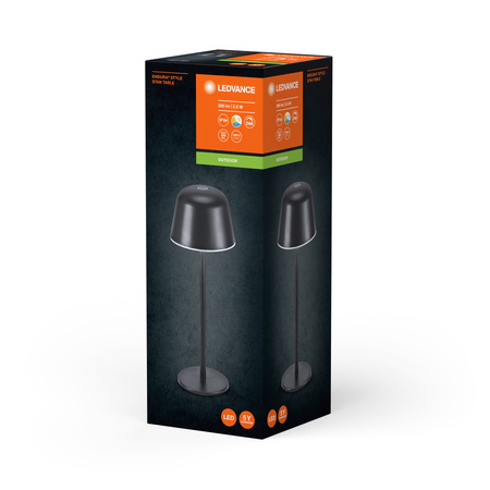 Vonkajšia stolová lampa LED Dobíjateľná stmievateľná 2,5W 200lm 2700/4000/6500K IP54 Endura Ledvance Grey