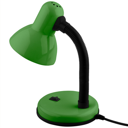 Nastaviteľná stolová lampa SARA Školské nočné svetlo E27 Zelená LUMILED