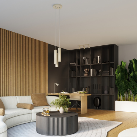 Nástenné svietidlo Reflektor Tuba Spot 2x GU10 Beige Carbon Deep Space SL.1653 Sollux