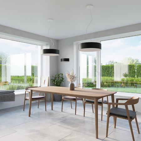 Stropné svietidlo Plafond 5x E27 Geometrické čierne Minimalistická stupnica Sollux