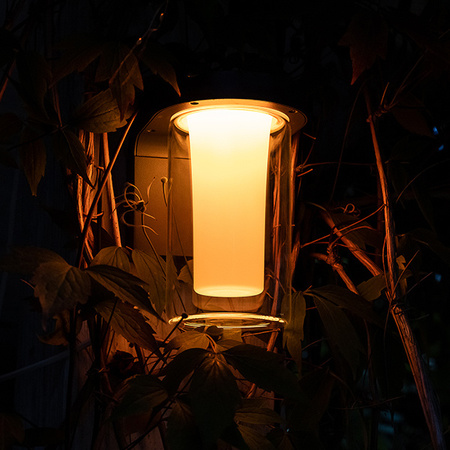 Záhradná tyčová vonkajšia stojaca lampa 10W 420lm 3000K, teplá biela LED RGBW stmievateľná 80cm IP44 sivá SMART+ WiFi kaskáda Ledvance