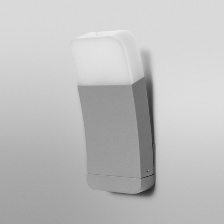 Vonkajšia záhradná LED lampa Vonkajšia nástenná lampa 10W 550lm 3000K, teplá biela RGBW Stmievateľná IP44 Silver SMART+ WiFi Curve Ledvance