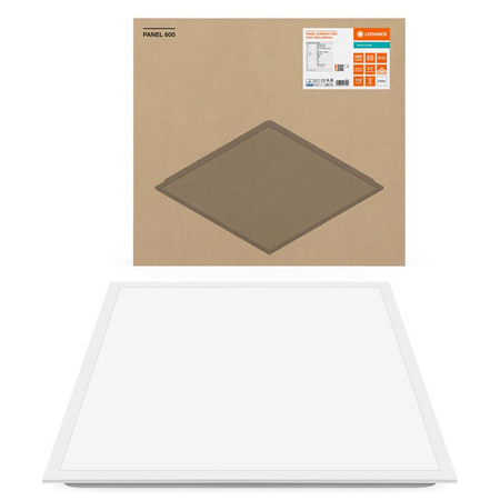 LED panelové stropné svetlo 33W 3630lm 4000K, neutrálna biela povrchovo montované biele 60x60cm kompaktné Ledvance