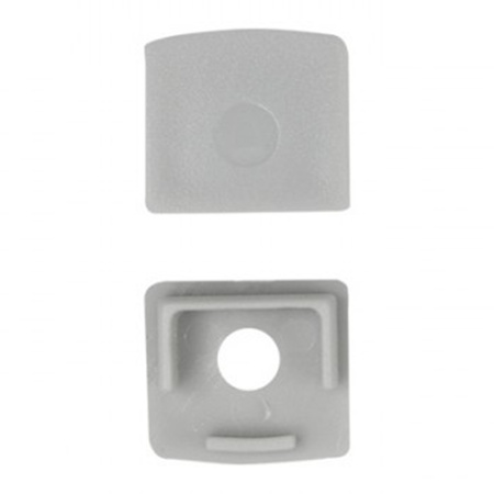 Hliníkový LED profil pre sadrokartónové dosky REGIPS pod obklad eloxovaný 1 m s priehľadným difúzorom pre LED pásy + koncovky GN Ecolight