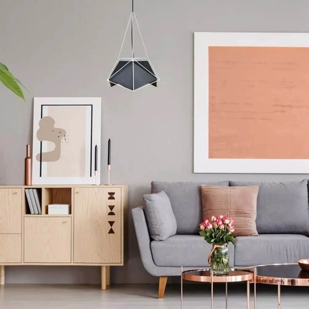 Závesné svietidlo E27 Geometric white PRISM 40x54cm VT-7401 V-TAC