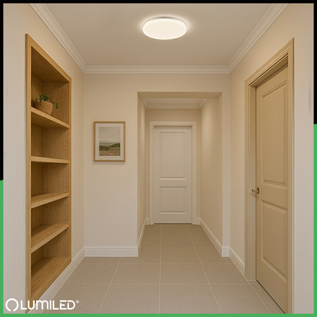 LED stropný plafón 24W 4000K CELIS Round IP44 ALS LUMILED