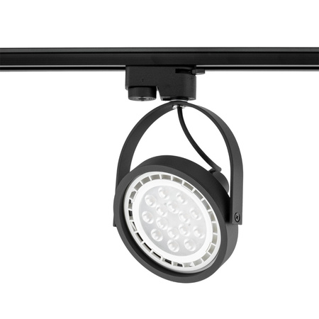 Reflektor pre 1-fázovú lištu GU10 AR111 Matte Black Leon Masterled