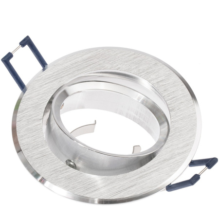 Svietidlo HALOGEN na zapustenú montáž Movable Round Silver Brushed GU10