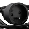 Sieťový predlžovací kábel zástrčka - zásuvka s uzemnením 3m 3x1,5mm 16A čierny ECOLIGHT