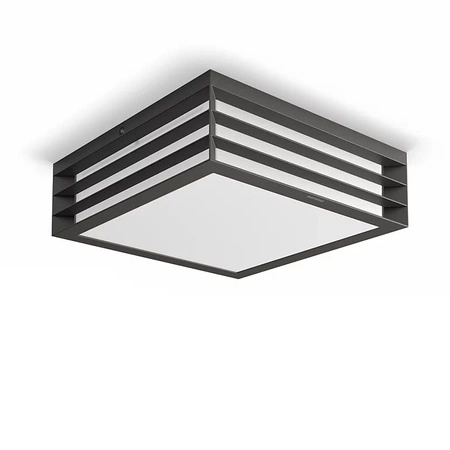 Vonkajšie záhradné svietidlo Plafond 2x E27 IP44 antracitová farba Moonshine Philips