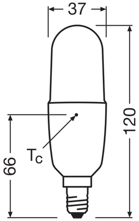 LED žiarovka B37 E14 kapsula 9,5W = 75W 1055lm 2700K teplá biela 240° STAR CLASSIC Osram