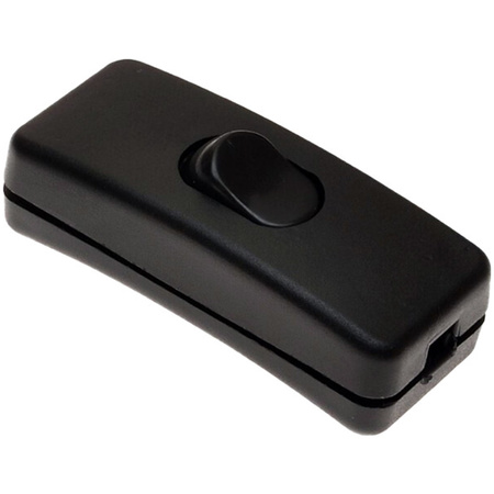 Kolískový spínač pre nacvakávací kábel čierny