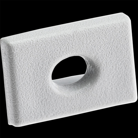 Profilový uzáver KM33 s otvorom sivý plast