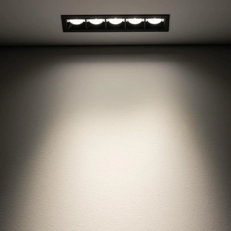 LED zapustené stropné svietidlo 20W 1800lm 4000K neutrálna biela čierny MIDI RECESSED 10065 Nowodvorski