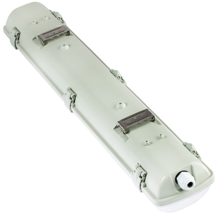 Ohňovzdorné svietidlo 60cm 2xT8 G13 IP65 + LED žiarivky 9W 6500K Lumiled