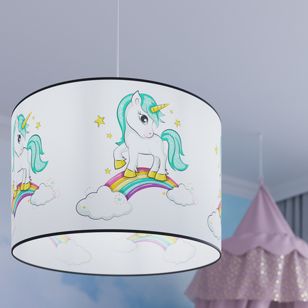 Stropné závesné svietidlo E27 Luster Oval Multicoloured Modern Unicorn Sollux