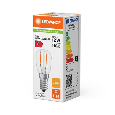LED žiarovka Edison E14 1,3W = 10W 110lm 2700K teplá biela 300° Ledvance