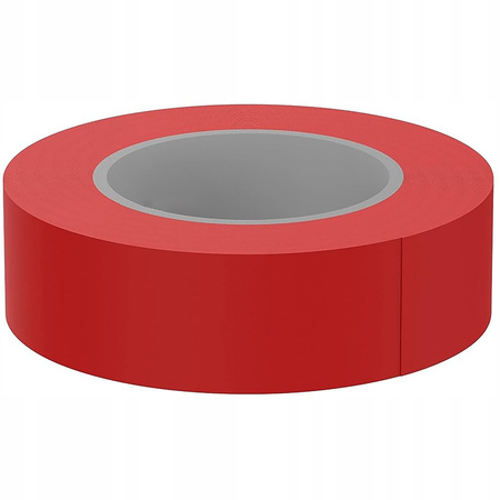 Silná PVC vodotesná izolačná páska 19 mm x 0,13 mm červená 20 m