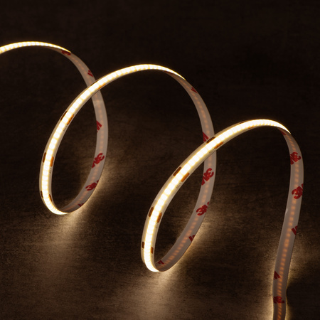 LED COB flexibilný pásik 8W/m 720lm/m 12V 3000K, teplá biela CRI90 25m LCOBB Kanlux