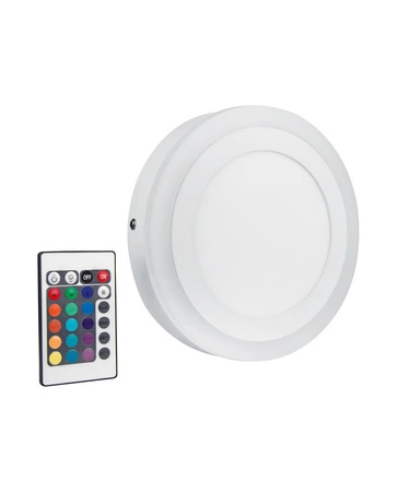 Plafond LED stropné svetlo 18W 650lm 3000K, teplá biela stmievateľná biela 19cm farba + biela Ledvance