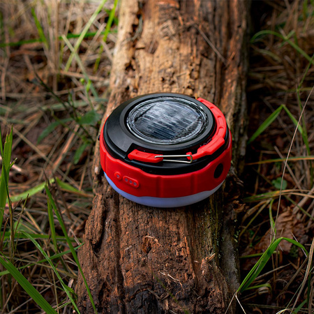 Nabíjateľná LED kempingová baterka 500lm 3000K-6500K Solárna USB-C Powerbank VA0100 VAYOX