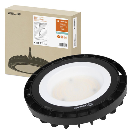 LED priemyselné svietidlo 133W 16000lm 4000K neutrálna biela čierny IP65 IK06 High Bay Compact Ledvance