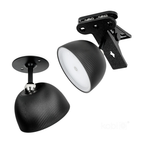 Stolná LED lampa 3,5 W 220 lm CCT 120° dobíjateľná čierna IP54 Lizbona Kobi