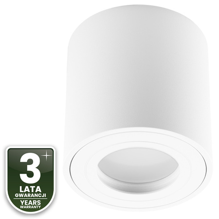 Stropné bodové svietidlo HALOGEN Tuba EGIO GU10 Round White LUMILED na povrchovú montáž