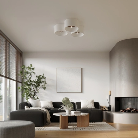 Stropné svietidlo Plafond E27 Oval tmavohnedé škandinávske Telesto Sollux